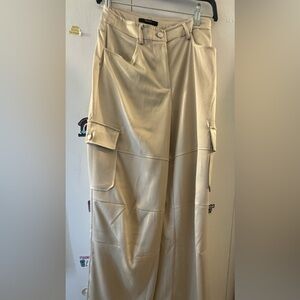 Zara Cream Wide Leg Pants